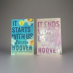 It Ends with Us It Starts with Us by Colleen Hoover 2 Books Book Set Paperback